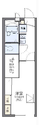 レオパレスNEGIYA(1K/2階)の間取り写真