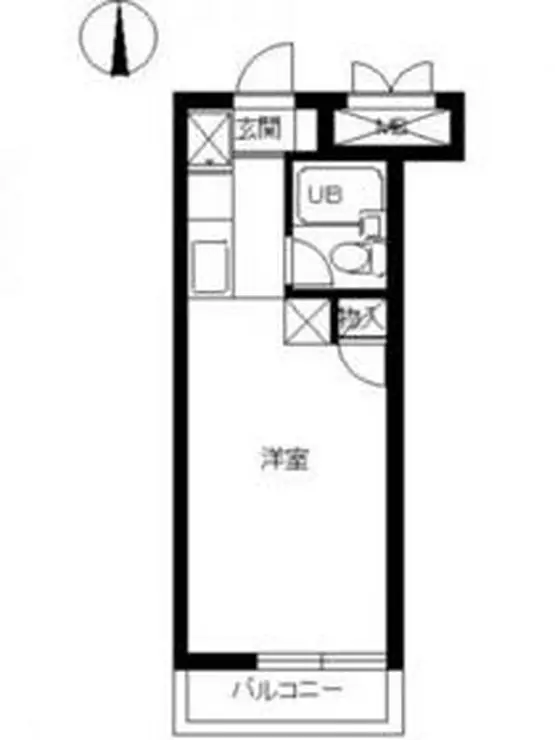 スカイコート鶴見第3 2階階 間取り