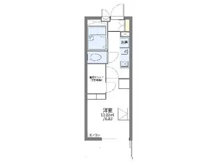 レオパレス泉(1K/2階)の間取り写真
