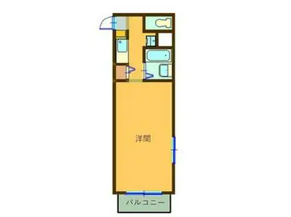 IS COURT(1K/5階)の間取り写真