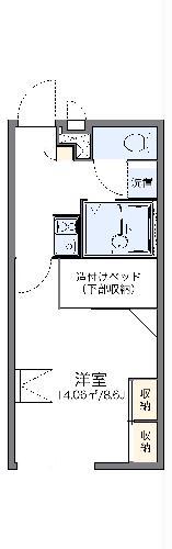 レオパレスサニーヒル(1K/1階)の間取り写真