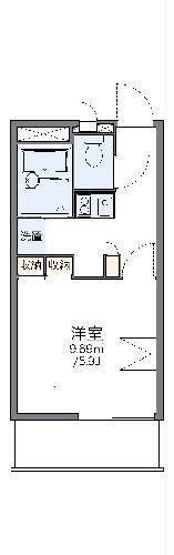 レオパレスサンハイム(1K/3階)の間取り写真