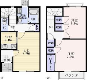 Ｐａｒｋ　　Ｈｅｉｍｕ　　Ａ(2LDK)の間取り写真