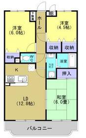 ロイヤルハイツ(3LDK/3階)の間取り写真