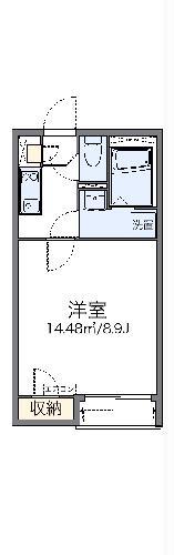 レオネクストメゾンド フルール(1K/2階)の間取り写真