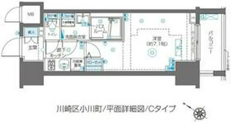 ZOOM川崎Second 10階階 間取り