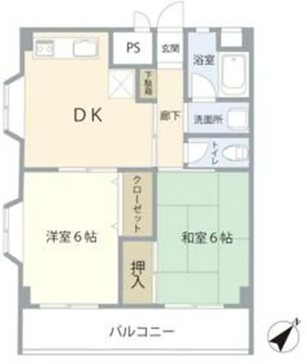 東海マンション 4階階 間取り