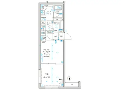 CREATIF西池袋(1LDK/2階)の間取り写真
