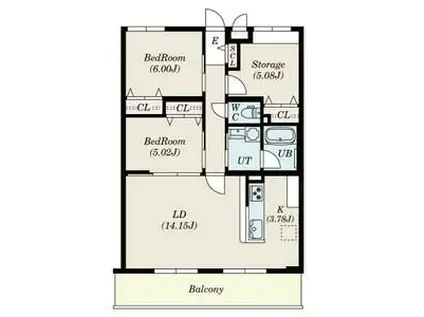 箕面市新稲7丁目M計画(3LDK/2階)の間取り写真