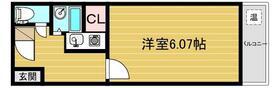 クレストウッド(1K/3階)の間取り写真