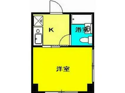 サーフサイドヒルズ九十九里(1K/3階)の間取り写真