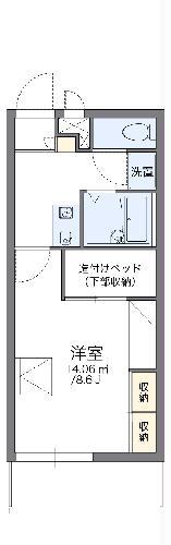 レオパレス扇(1K/1階)の間取り写真
