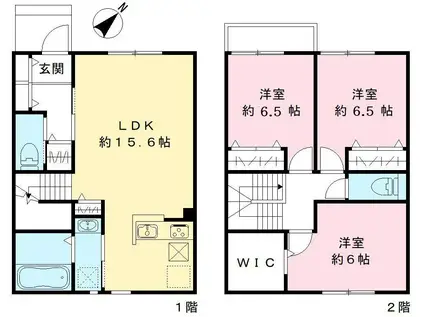 ソレイユ　Kei（ソレイユケイ）(3LDK)の間取り写真