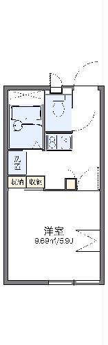 レオパレスME(1K/2階)の間取り写真