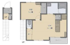 LIVELE FINE深谷駅前(1LDK/2階)の間取り写真