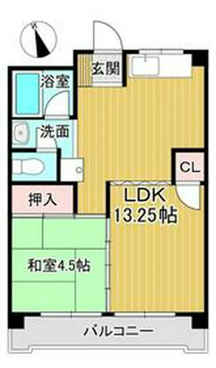 矢澤ハイツ 3階階 間取り