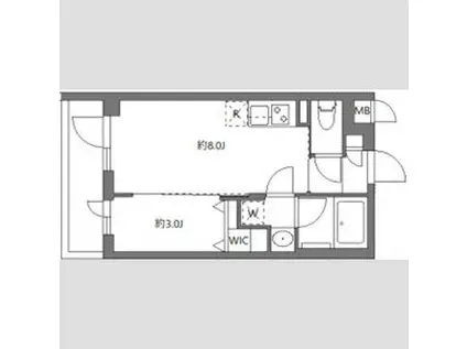 ハーモニーレジデンス東京南砂ザガーデン(1LDK/2階)の間取り写真