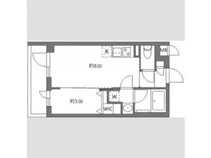 ハーモニーレジデンス東京南砂ザガーデン(1LDK/3階)の間取り写真