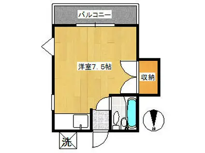 グレースNITTA(ワンルーム/3階)の間取り写真