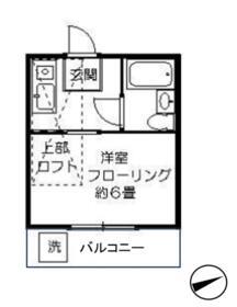 ドエル・イン綱島(ワンルーム/2階)の間取り写真
