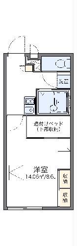 レオパレスHIKARI(1K/2階)の間取り写真