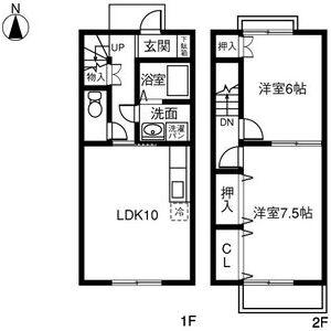 Schloβ観音寺(2LDK)の間取り写真