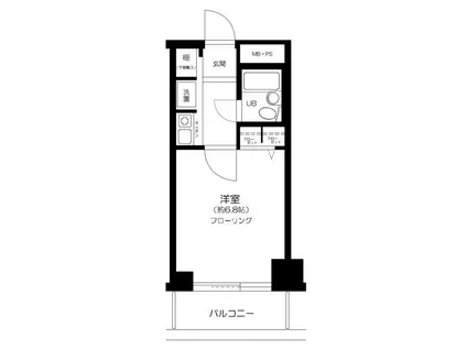 ナイスアーバン鶴見中央(1K/8階)の間取り写真