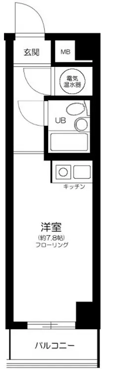 初台スカイレジテル 8階階 間取り