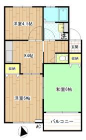 中西ビル(3K/1階)の間取り写真