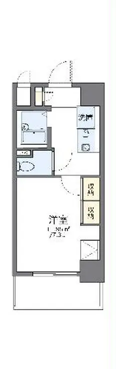 レオパレス伸夫 10階階 間取り