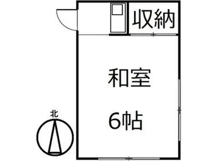 コーポ斉藤(ワンルーム/2階)の間取り写真