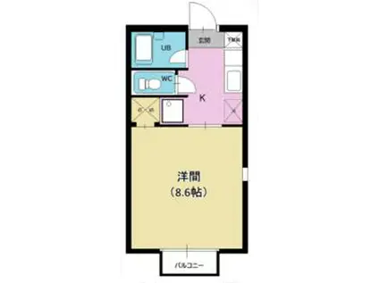 コーポジョセフィーヌ(1K/1階)の間取り写真