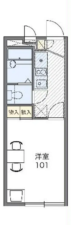 レオパレスかなめ2 2階階 間取り