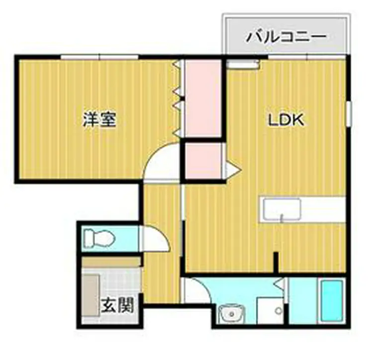 リリーコート 1階階 間取り