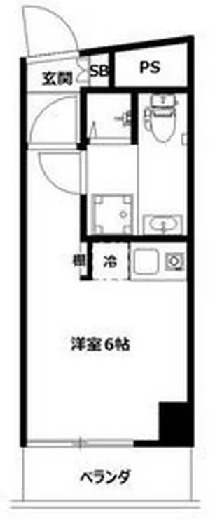 ポートハイム西横浜 7階階 間取り