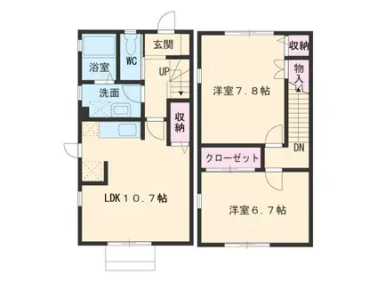 ラ　マカレーナ(2LDK)の間取り写真