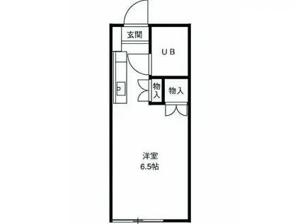 レジナムンディ(ワンルーム/1階)の間取り写真