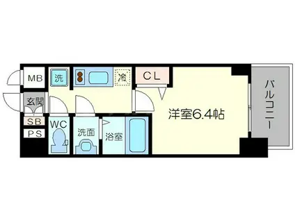 プレサンス新大阪ジェイズ(1K/11階)の間取り写真
