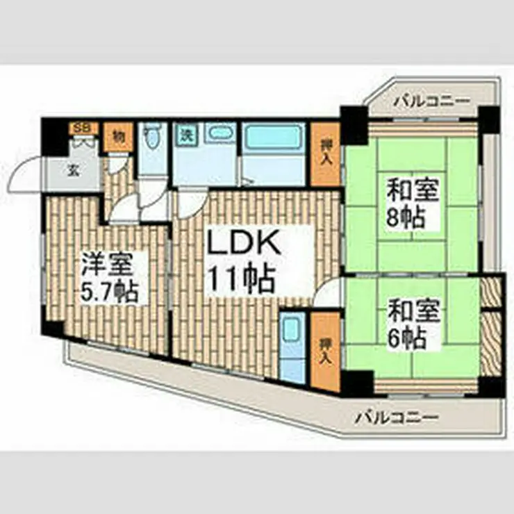 マンションコイズミ 2階階 間取り
