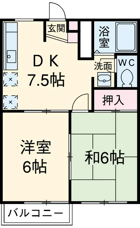 グランエイル・M 2階階 間取り