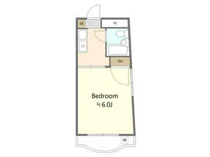 ハイタウン田園調布NO.2(1K/1階)の間取り写真