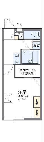 レオパレスベッラハピア(1K/2階)の間取り写真