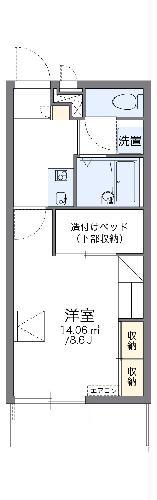 レオパレスGREENHILLS(1K/3階)の間取り写真