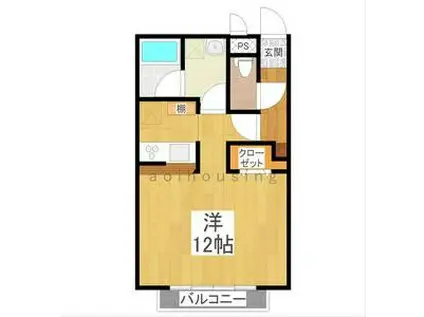 テクノコーポ6(1K/1階)の間取り写真