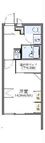 レオパレス辻薬師(1K/3階)の間取り写真