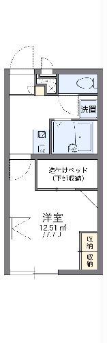 レオパレス小諏訪Ⅱ(1K/1階)の間取り写真