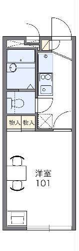 レオパレス吉野原(1K/2階)の間取り写真
