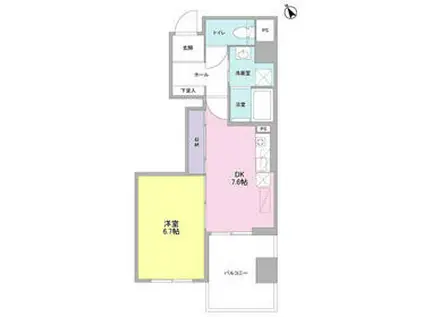 フェイム両替町(1DK/3階)の間取り写真