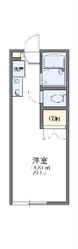 レオパレスブリエ(1K/1階)の間取り写真