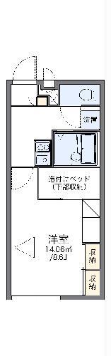 レオパレスアルブル(1K/2階)の間取り写真